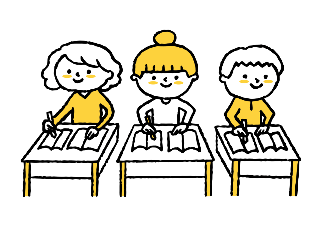 授業中のイラスト