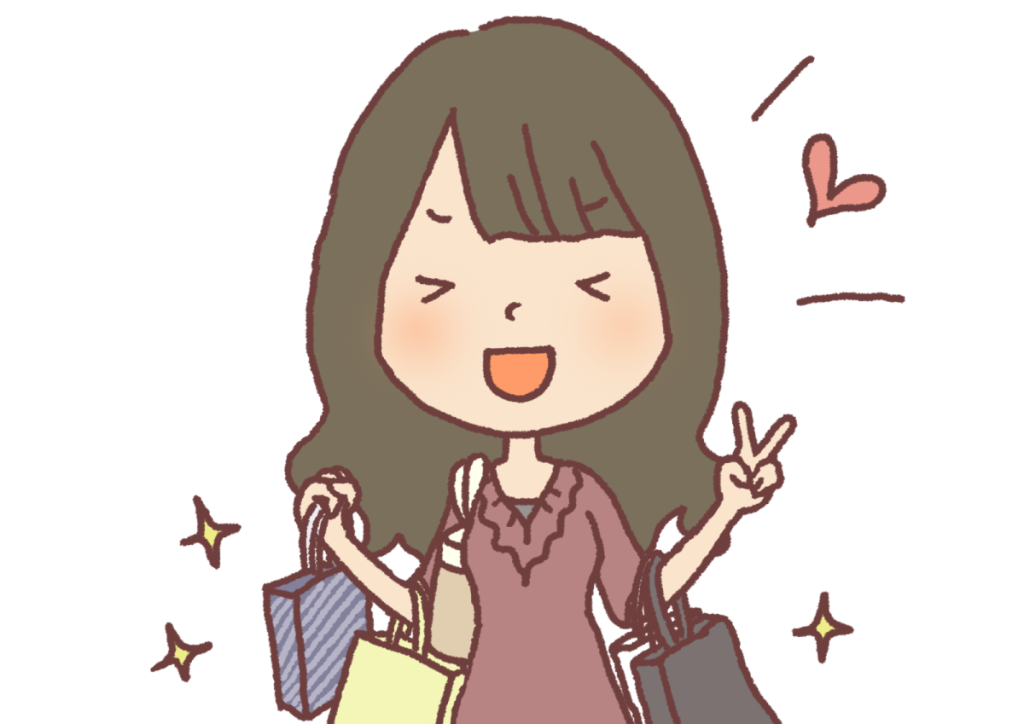 SALEの女の人のイラスト