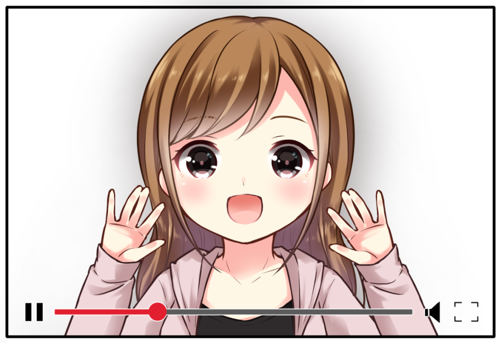 配信者（YouTube）のイラスト