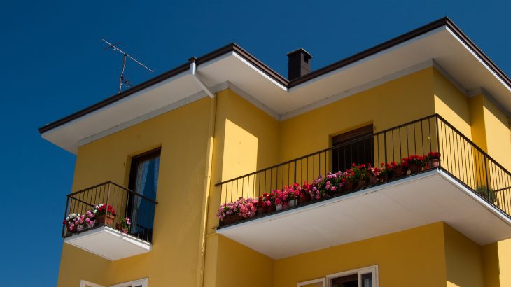 黄色い家の写真