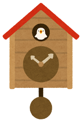 鳩時計のイラスト